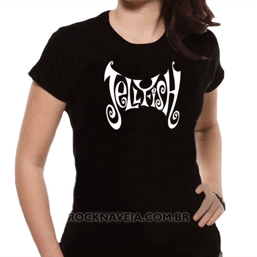 Camiseta Feminina Baby Look Jelly Fish