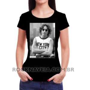 Camiseta Feminina Baby Look John Lennon Foto 2