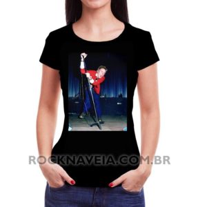 Camiseta Feminina Baby Look Johnny Rotten Foto