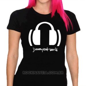 Camiseta feminina baby look Jimmy Eat World