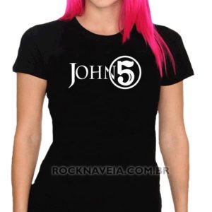 Camiseta feminina baby look john five