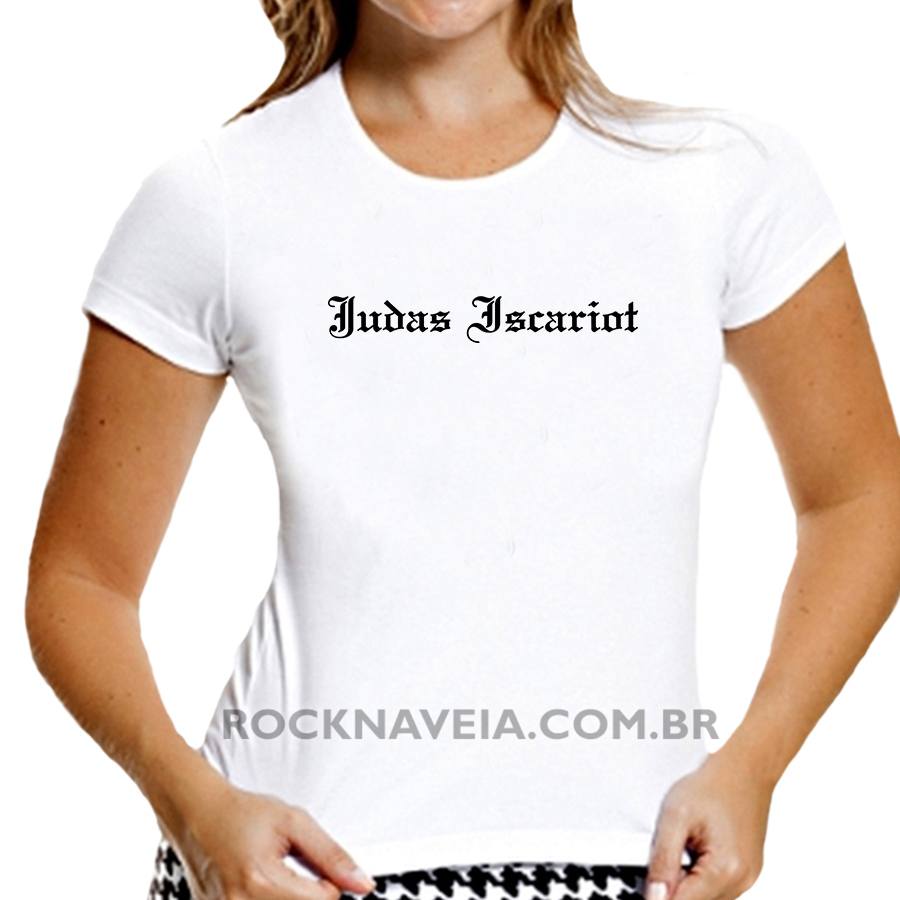Camiseta feminina baby look Judas Scariot - Imagem 2