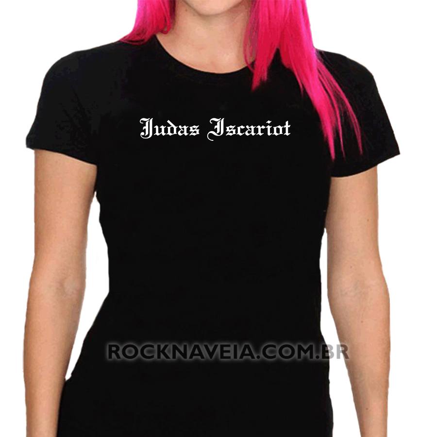 Camiseta feminina baby look Judas Scariot