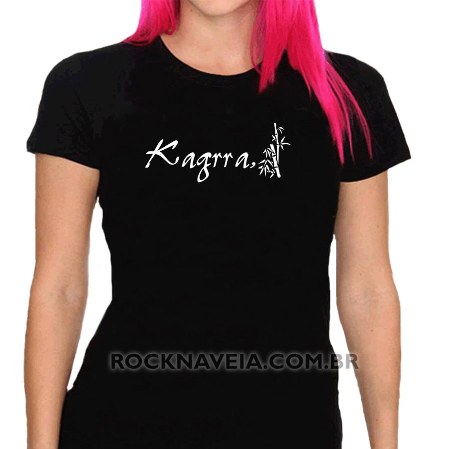 Camiseta feminina baby look Kagrra