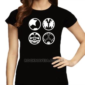 Camiseta Feminina Baby Look Kiss Logo