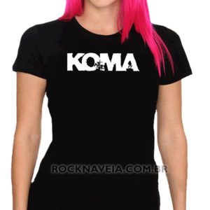 Camiseta feminina baby look Koma