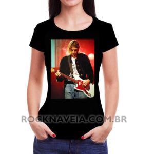 Camiseta Feminina Baby Look Kurt Cobain Foto 2