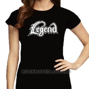 Camiseta feminina baby look Legen Beltza