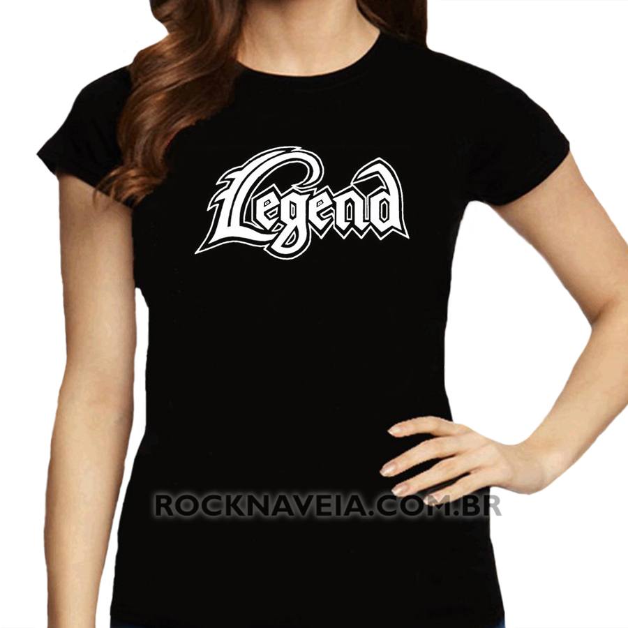 Camiseta feminina baby look Legen Beltza