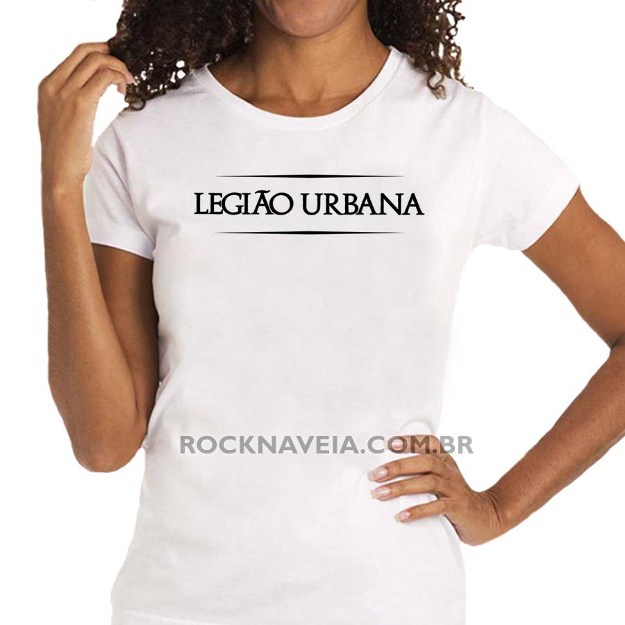 Camiseta Feminina Baby Look Legião Urbana logo - Imagem 2