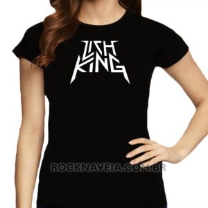 Camiseta feminina baby look Lich King