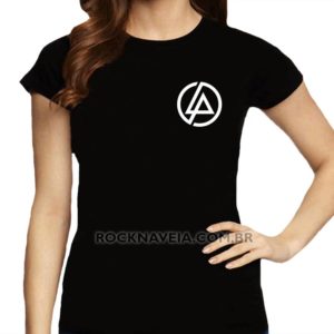 Camiseta Feminina Baby Look Linkin Park Símbolo
