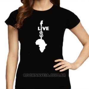 Camiseta Feminina Baby Look Live 8