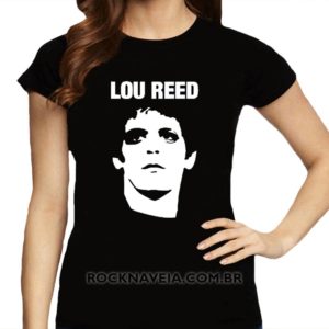Camiseta Feminina Baby Look Lou Reed
