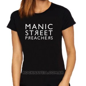 Camiseta Feminina Baby Look Manic Street Preachers