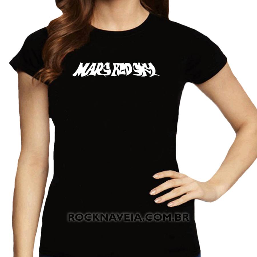 Camiseta Feminina Baby Look Mars Red Sky