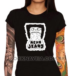 Camiseta Feminina Baby Look Mean Jeans
