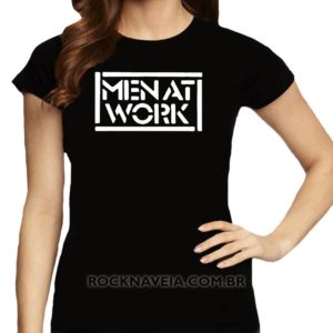 Camiseta Feminina Baby Look Men at work