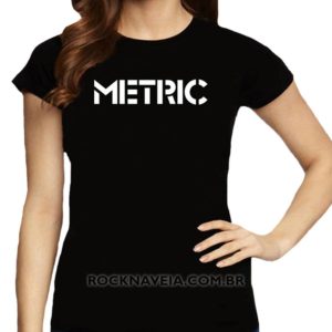 Camiseta Feminina Baby Look Metric