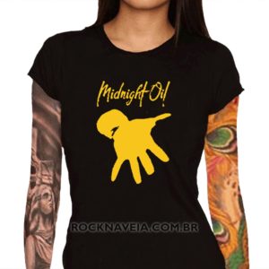 Camiseta Feminina Baby Look Midnight Oil