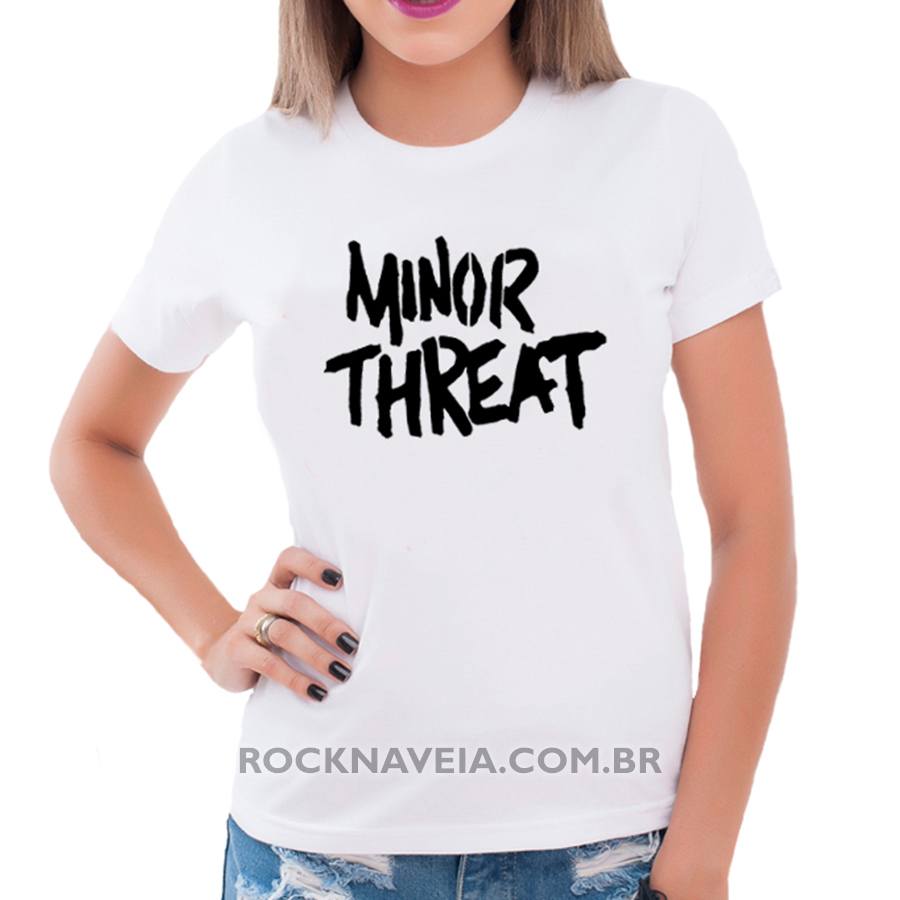 Camiseta Feminina Baby Look Minor Threat - Imagem 2