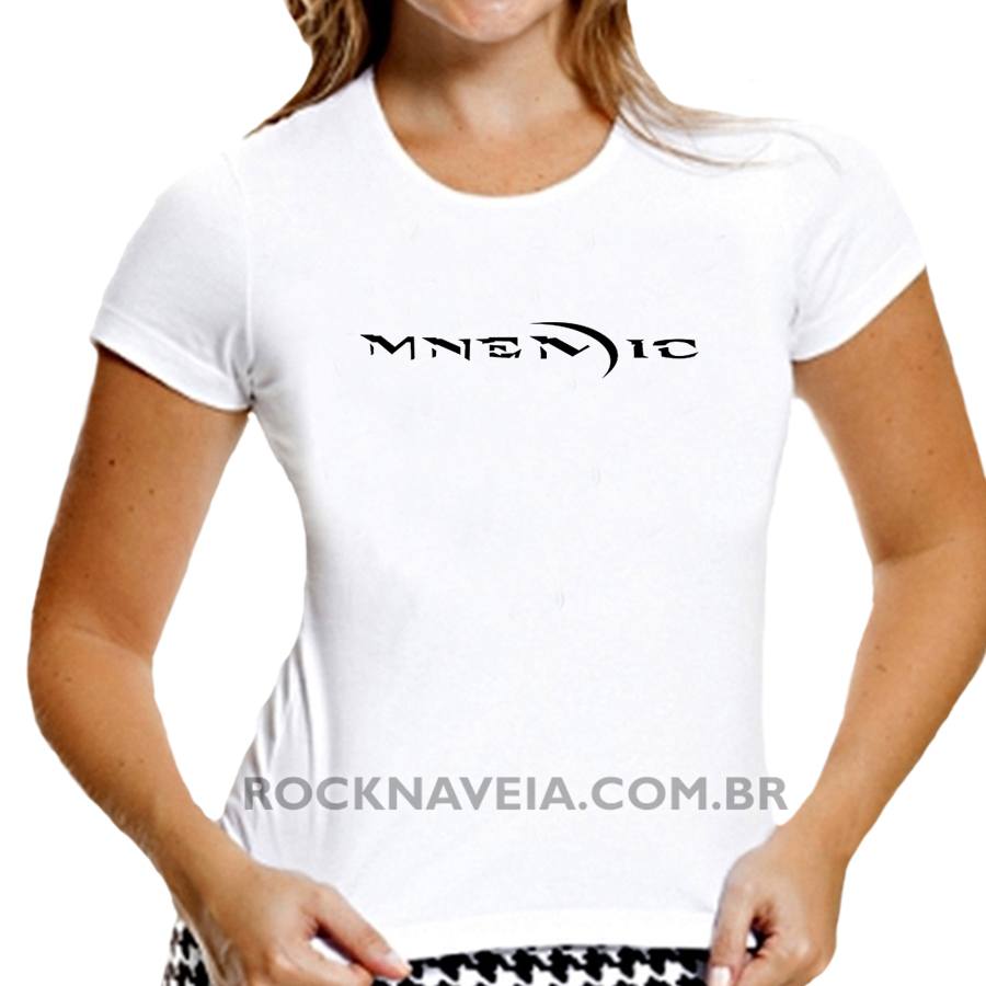 Camiseta feminina baby look Mnemic - Imagem 2