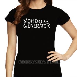 Camiseta feminina baby look mondo generator
