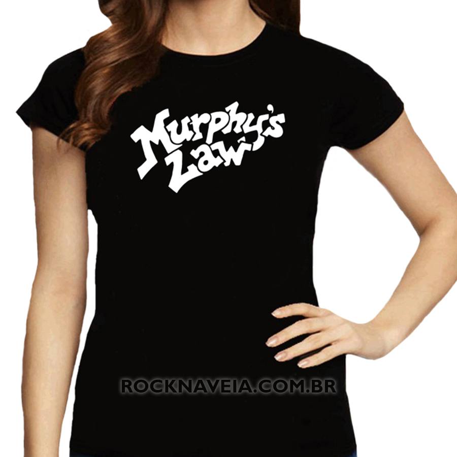 Camiseta Feminina Baby Look Murphys Law
