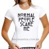 Camiseta feminina baby look normal people scareme - Image 2