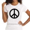 Camiseta feminina baby look Paz - Imagem 2