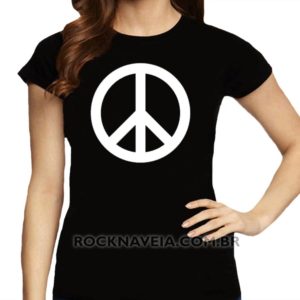 Camiseta feminina baby look Paz