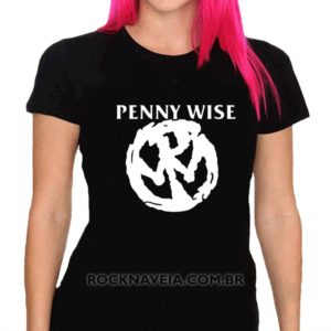 Camiseta feminina baby look Pennywise