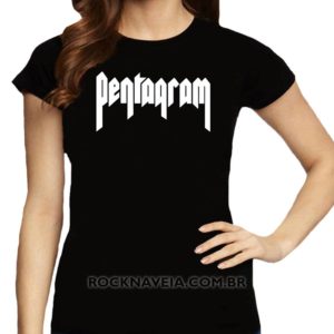 Camiseta Feminina Baby Look Pentagram