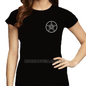 Camiseta Feminina Baby Look Pentagrama