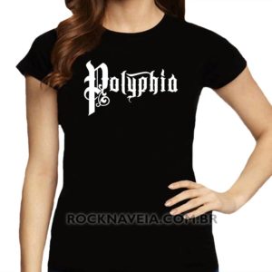 Camiseta feminina baby look polyphia