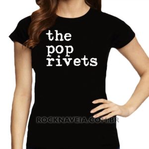 Camiseta feminina baby look Pop Rivets
