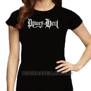 Camiseta feminina baby look Power From Hell