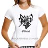Camiseta feminina baby look Raped God 666 - Image 2
