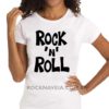 Camiseta feminina baby look Rock n' Roll V37 - Imagem 2