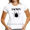 Camiseta feminina baby look saosin - Image 2