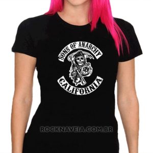 Camiseta Feminina Baby Look Sons of Anarchy