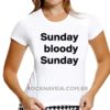Camiseta feminina baby look Sunday bloody Sunday - Imagem 2
