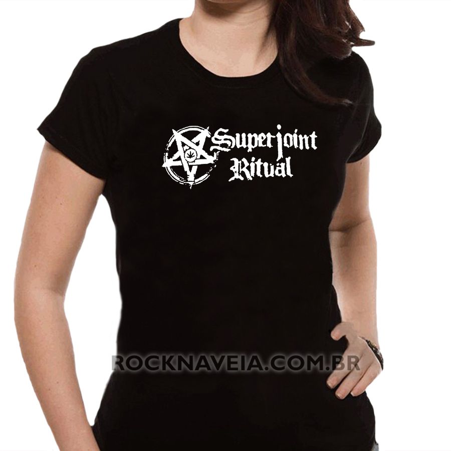 Camiseta feminina baby look Superjoint Ritual