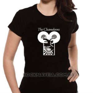 Camiseta feminina baby look The chameleons