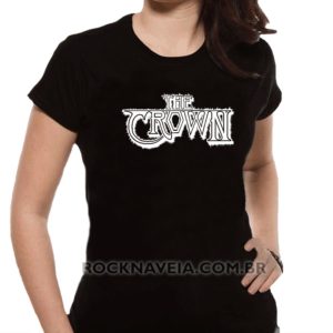 Camiseta feminina baby look The Crown