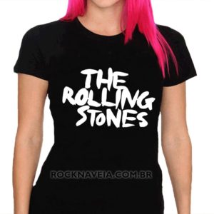 Camiseta feminina baby look The Rolling Stones <small>(versão 4)</small>