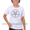 Camiseta Infantil Baphomet Pentagrama - Imagem 2