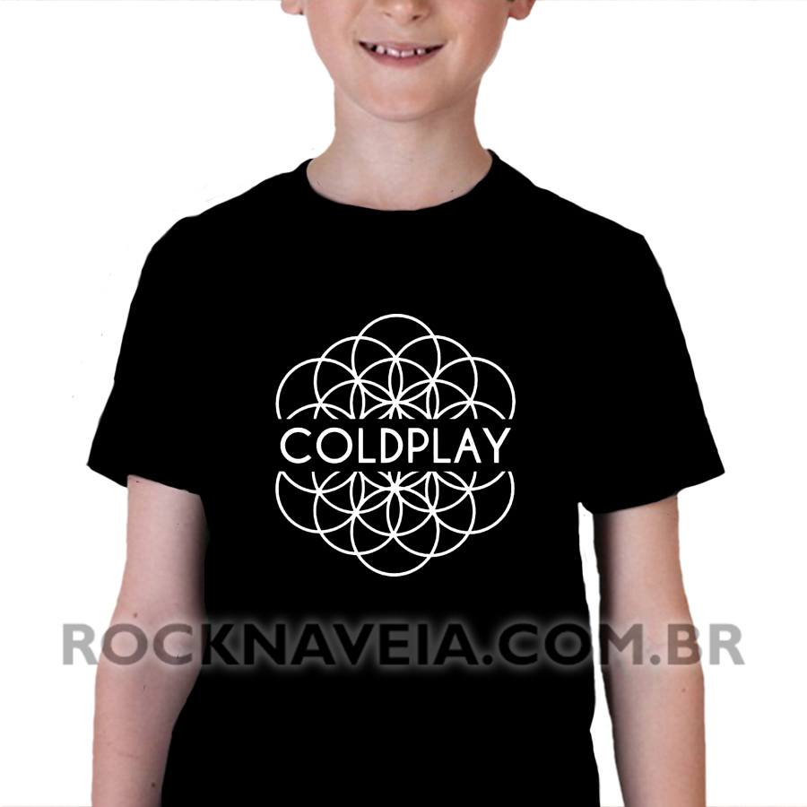 Camiseta Infantil Cold Play Símbolo