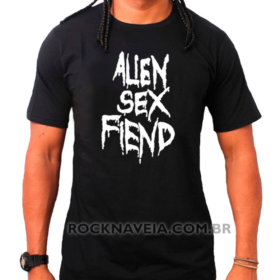 Camiseta Masculina Alien Sex Fiend Estamparia Rock Na Veia 5448