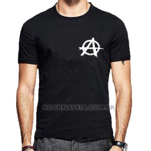 Camiseta masculina Anarquia Símbolo